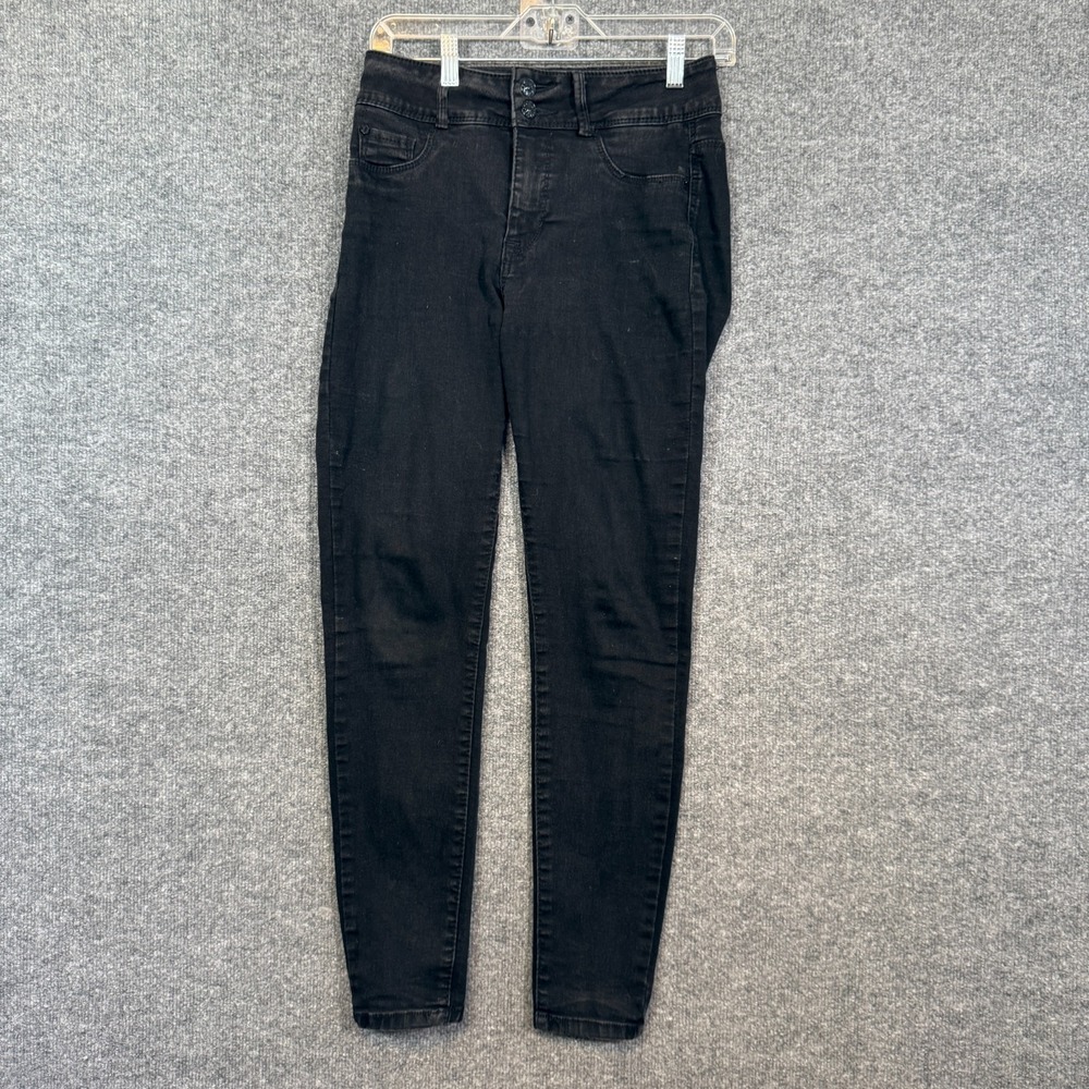 Curve Appeal Jeans Womens 4/27 Black Curve Creator High Rise Skinny Stretch